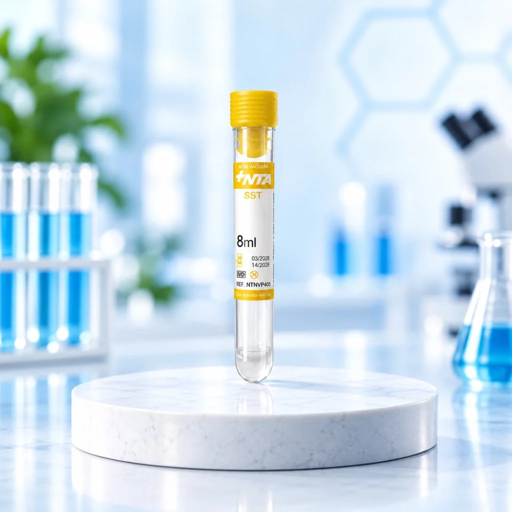 لوله خونگیری غیر وکیوم کلات ژل و اکتیویتور (Gel & clot activator)